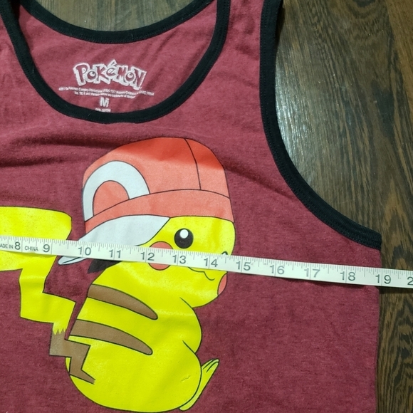 Pokemon Pikachu Sleeveless Tank Top | Men's Size M - Picture 4 of 6